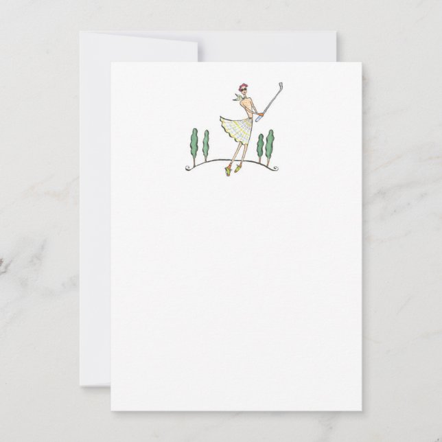 Lulu Notes / Golf Outing / 4.5 x 6.25 Flat Card (Front)
