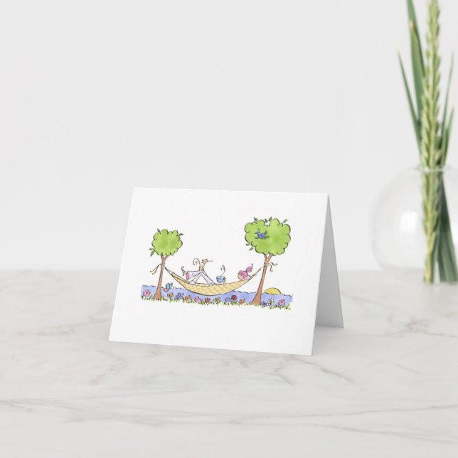 Lulu Notes / Hammock 5.6 x 4 carte de note (Devant)