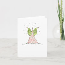 Lulu Notes / Holiday Angel Dove 4 x 5.6 carte de n