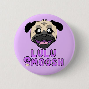 Lulu Smoosh Pug Cartoon Pin