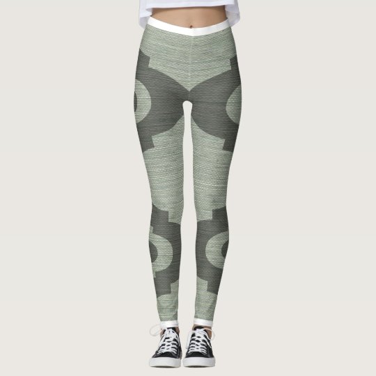 Lulus Legs Green and Grey Leggings