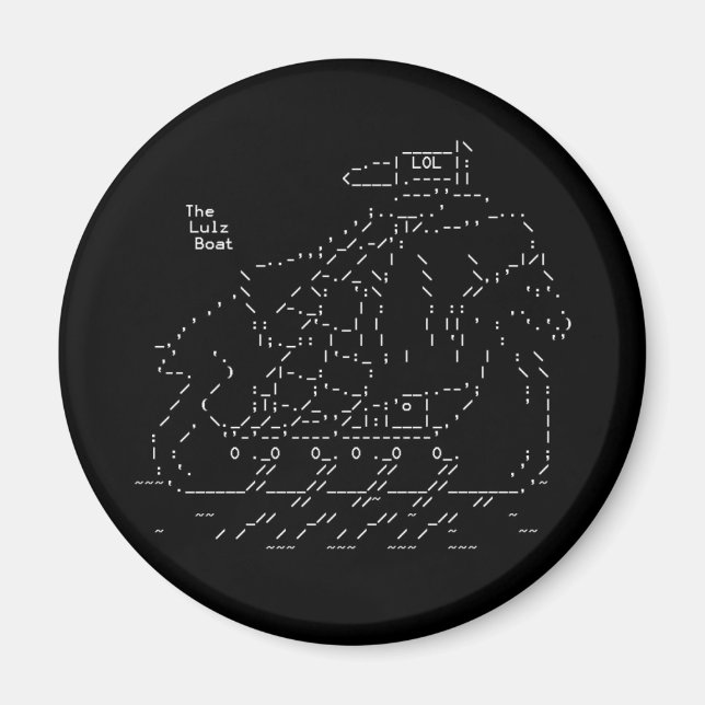 Lulz Security Lulz Boat Magnet (Front)