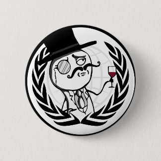 LulzSec Anonymous Logo 2 Inch Round Button