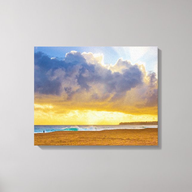 Lumahai Beach, Kauai, Hawaii Canvas Print (Front)