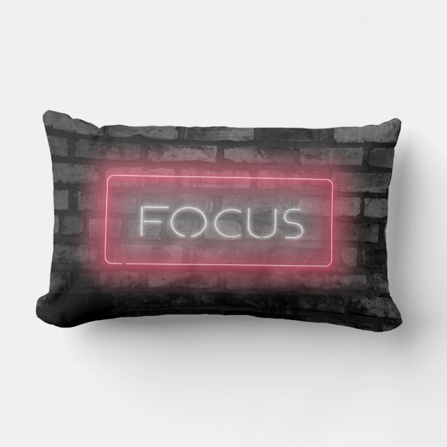 Lumbar Coussin pour néon rose Focus (Recto)