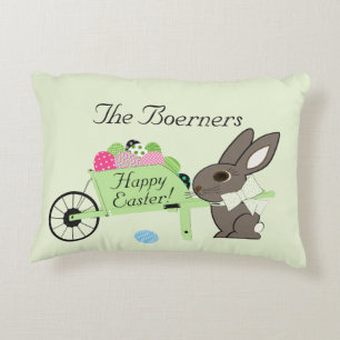 Lumbar de Pâques Vert clair Accent Coussin