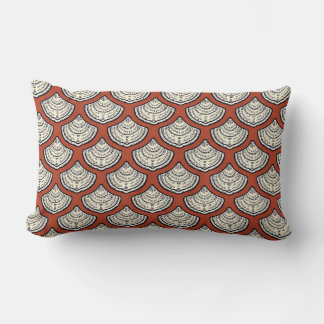 Lumbar Pillow - Coastal Terracotta Red Accent Pill