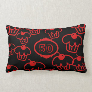 Lumbar Pillow Cupcakes 50th Birthday