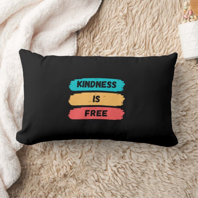 Lumbar Pillow Kindness Is Free (Blanket)