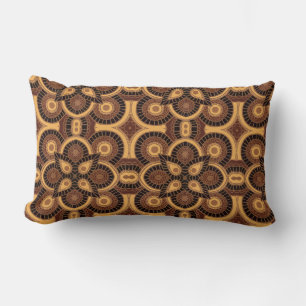 Lumbar Pillow with Tribal geometric pattern