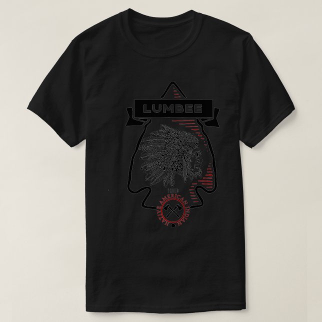 Lumbee Tribe Native American Indian Proud Retro Ar T-Shirt (Design Front)