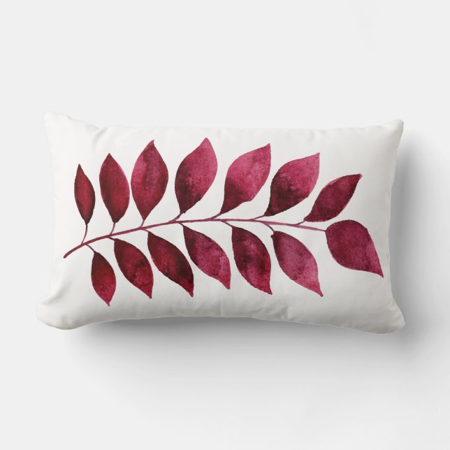 Lumber Cushion - Foliage Watercolours (Front)