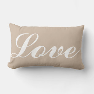 Lumber Cushion - Love (Beige)