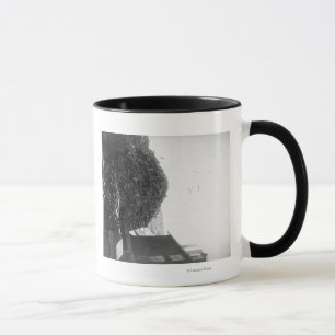 Lumber Pile outside the De Smet Mill Photograph Mug