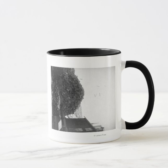 Lumber Pile outside the De Smet Mill  Photograph Mug (Right)