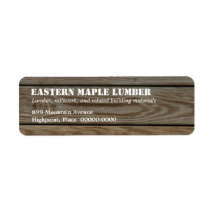 Lumber Return Address Label