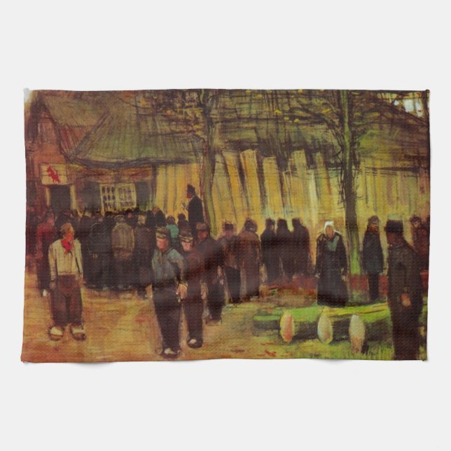 Lumber Sale by Vincent van Gogh Kitchen Towel (Horizontal)