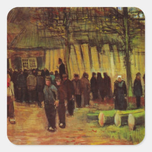 Lumber Sale by Vincent van Gogh Square Sticker