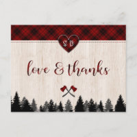 LumberJack and Jill Wedding Anniversary Thank you