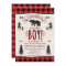 Lumberjack Baby Shower Invitation Lumberjack Party