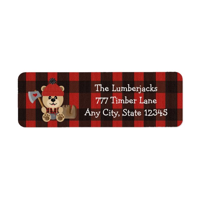 Lumberjack Bear Wilderness Themed Baby Shower (Front)