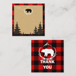 Lumberjack Birthday Thank you Card