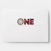 Lumberjack First Birthday Envelopes - Bear Front