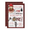 Lumberjack First Birthday Invitation, 1st Invite