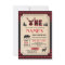 LUMBERJACK FIRST BIRTHDAY INVITE WOODLAND CHECK