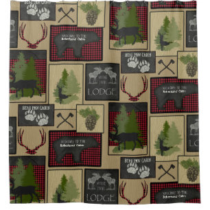 Lumberjack Mountain Bear Deer Cabin Personalized