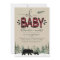 Lumberjack Oh Baby Flannel Baby Shower Invitation