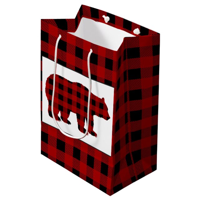 Lumberjack Pays ours sac cadeau motif (Devant Angle)