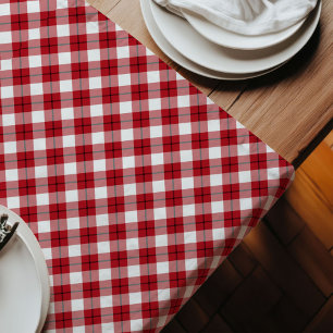 Lumberjack Plaid Runner Red Black Rustic Charm