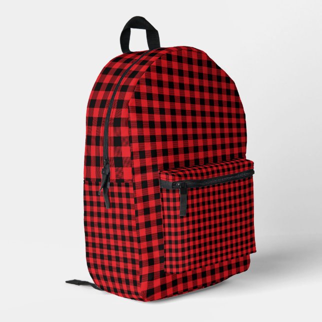 Lumberjack Plaid Seamless Pattern  Printed Backpack (Back Corner Left)