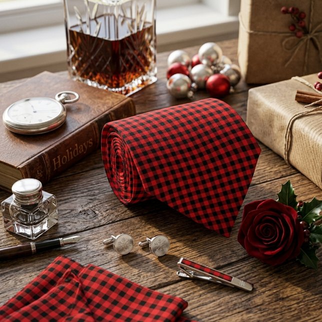 Lumberjack Plaid Seamless Pattern  Tie (Creator Uploaded)