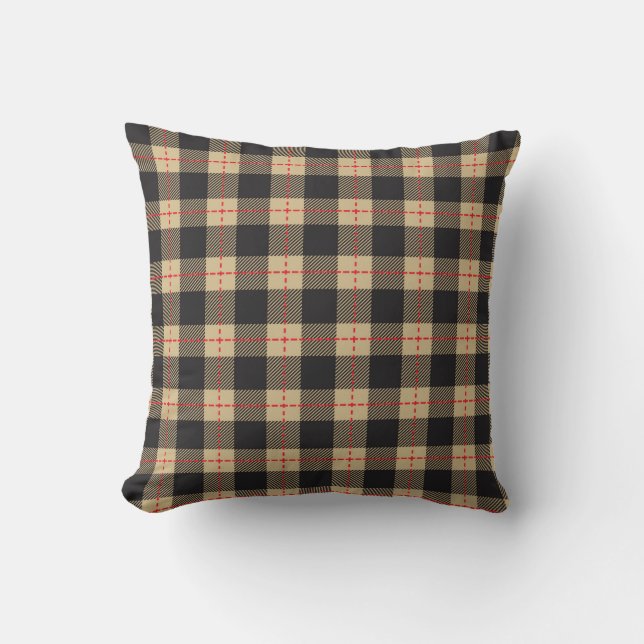 Lumberjack plaid  throw pillow (Front)