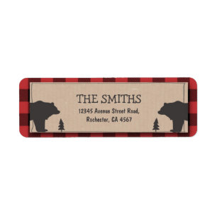 Lumberjack Return Address Label