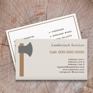 Lumberjack Services Business Card