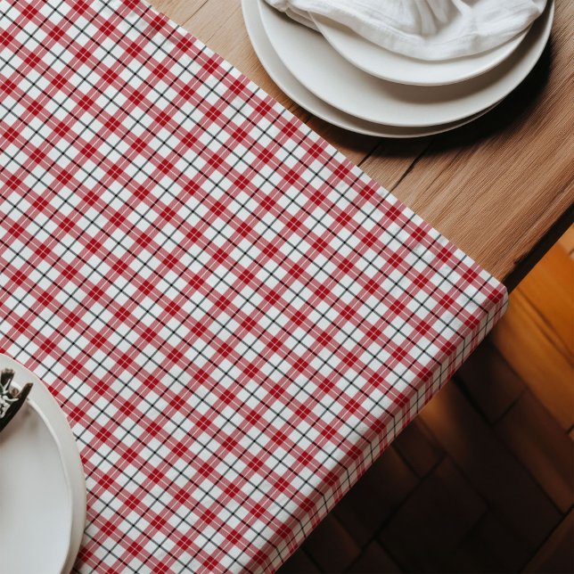 Lumberjack Style Table Runner Red Black Plaid (Lumberjack Style Table Runner Red Black Plaid)