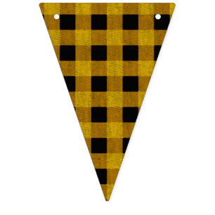 Lumberjack Style - yellow fabric + your ideas Bunting Flags