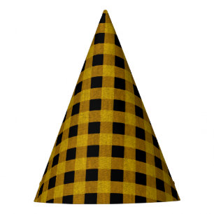 Lumberjack Style - yellow fabric + your ideas Party Hat