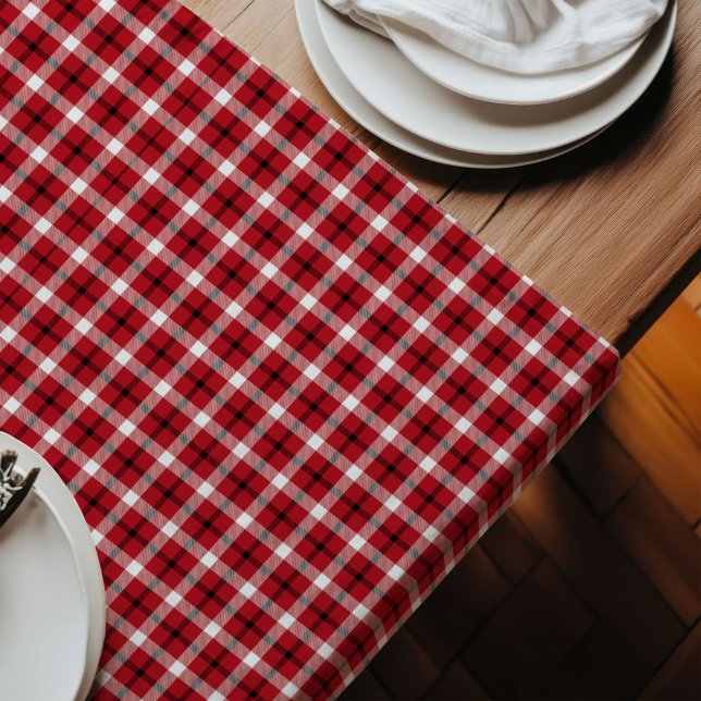 Lumberjack Table Runner Rustic Red Black Style (Lumberjack Table Runner Rustic Red Black Style)