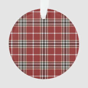 Lumberjack Tartan Plaid Custom Holiday Tree Orname