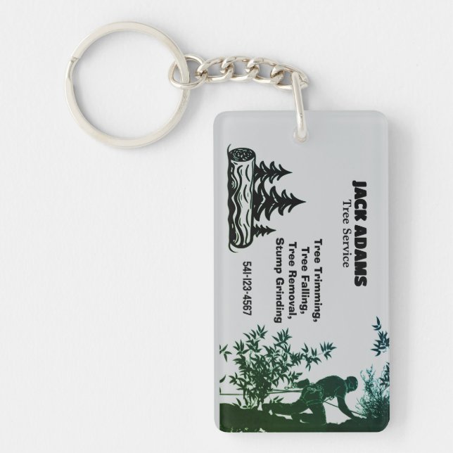 Lumberjack Tree Service Business Card (Devant)