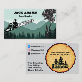 Lumberjack Tree Service Business Card
