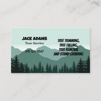 Lumberjack Tree Service Business Card