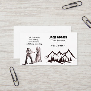 Lumberjack Tree Service Business Card