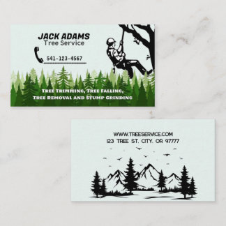 Lumberjack Tree Service Business Card