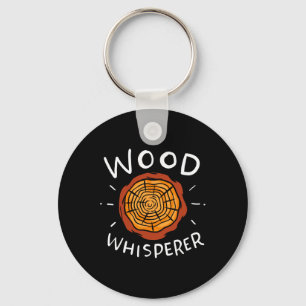 Lumberjack Woodworker Wood Whisperer Keychain