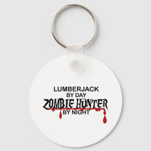 Lumberjack Zombie Hunter Keychain